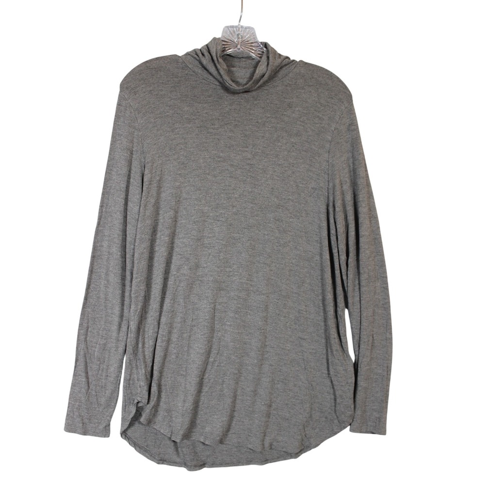 Philosophy Republic Clothing Gray Long Sleeve Turtleneck Top Women's Size‎ L